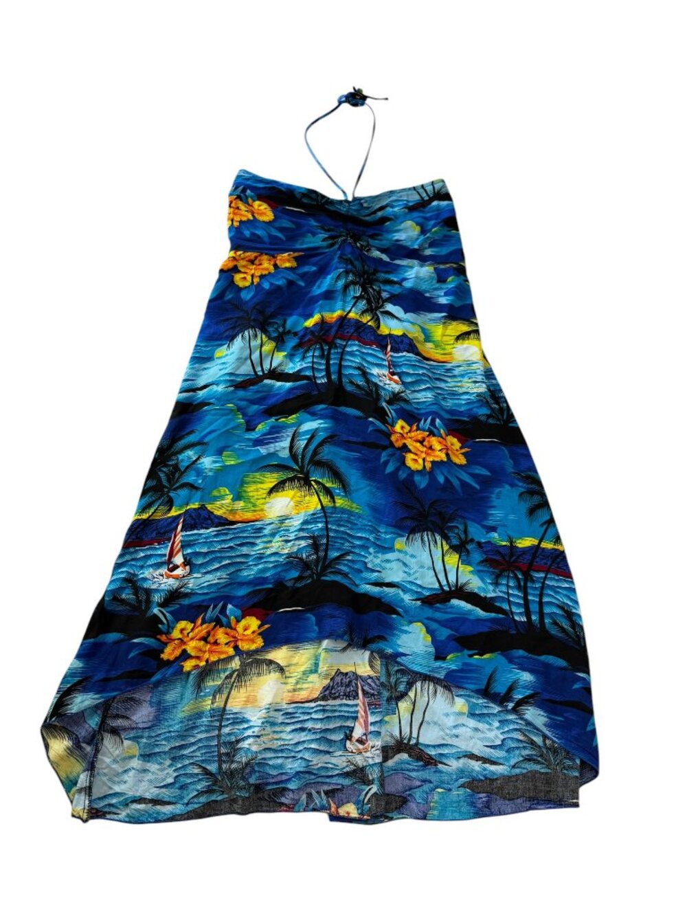 Hawaii Hangover Dress Beach Coverup.  Blue Hawaiian Tropical Size Women's M